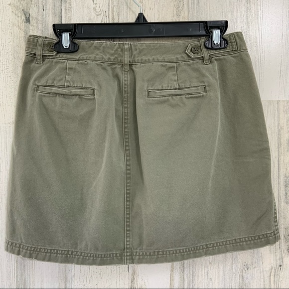 J. CREW Olive Green Chino Mini Skirt Size 6 - Picture 7 of 7